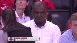 Hakeem Olajuwon Drinking Water GIF