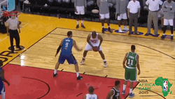Hakeem Olajuwon Shooting The Ball GIF