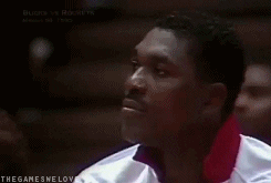 Hakeem Olajuwon Staring GIF