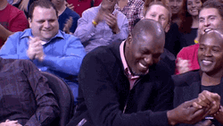 Hakeem Olajuwon Waving Around GIF