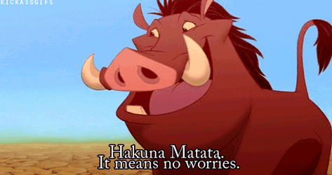 Hakuna Matata Jolly Pumbaa Lion King GIF