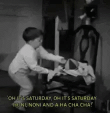 Hakuna Matata Jolly Vintage Kid Dancing  GIF