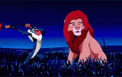 Hakuna Matata Rafiki Striking Simba GIF