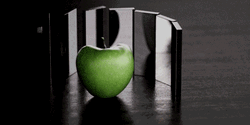 Half Apple Hypnotizing Graphic Design GIF