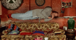 Half Baked Guy On Couch Floating GIF
