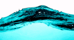 Half Under Turquoise Water