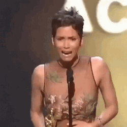 Halle Berry Happy Tears GIF