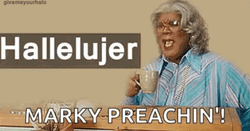 Hallelujer Marky Preaching GIF