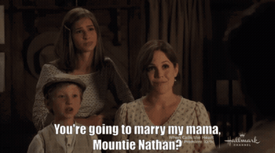 Hallmark Channel Ad Boy And Two Women GIF