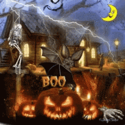 Halloween Boo Skeleton
