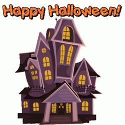 Halloween Haunted House GIF