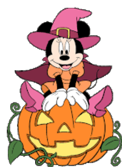 Halloween Minnie Mouse Sticker GIF