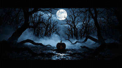 Halloween Night Evil Poster GIF