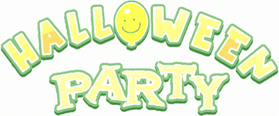 Halloween Party Logo With Smiling Face GIF