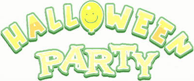 Halloween Party Logo With Smiling Face GIF