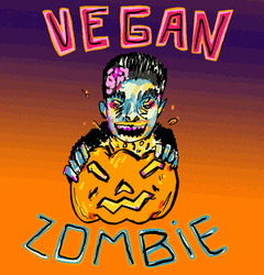 Halloween Vegan Zombie GIF