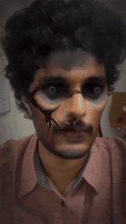 Halloween Zombie Guy Scary Face GIF