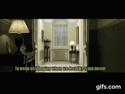 Hallway To Keep Us Jumping When We Feel Like Lying Down GIF