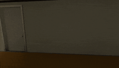 Hallway With Desk And Chair GIF
