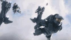 Halo 4 Master Chief Jumped Down GIF