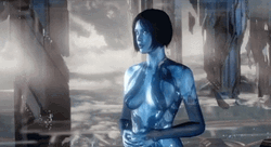Halo 4 Woman Shyly Smiling GIF