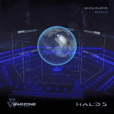 Halo 5 Guardians Globe In Cube GIF