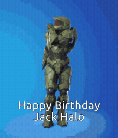 Halo Character Dancing Happy Birthday Jack Halo GIF