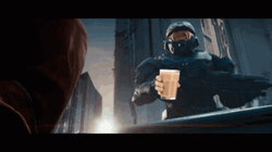 Halo Infinite Giving A Drink GIF