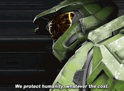 Halo Infinite We Protect Humanity Whatever The Cost GIF