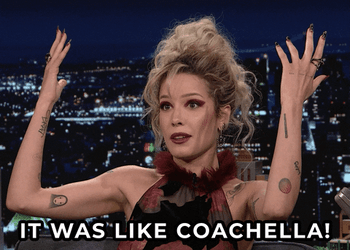 Halsey Was Like Coachella Reaction GIF