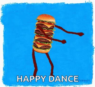 Hamburger Dancing Happy Dance GIF