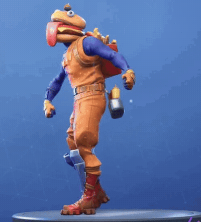 Hamburger Head Cartoon Character With Tongue Out GIF