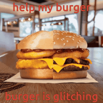 Hamburger Saying Burger Moment GIF