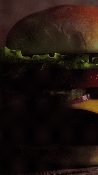 Hamburger With Cheese Lettuce And Tomato GIF
