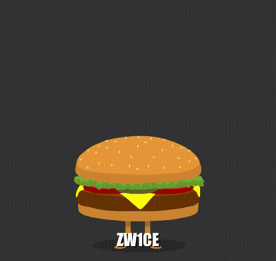 Hamburger With Letters ZW1CE GIF
