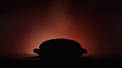 Hamburger With Onions And Barbecue Sauce GIF