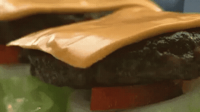 Hamburger With Slice Of Cheese GIF