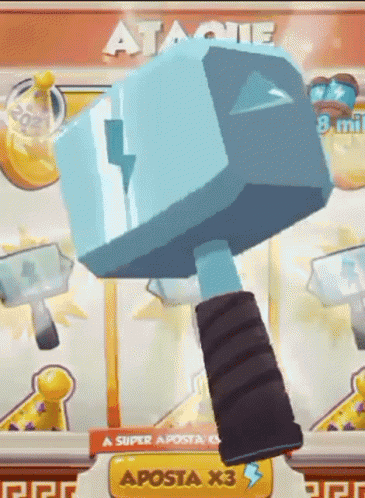 Hammer In Game With Super Aposta X3 Button GIF