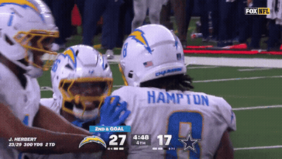 Hampton Hugging Another Player On Field GIF