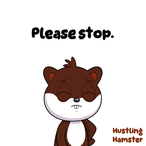 Hamster Covering Nose Please Stop GIF