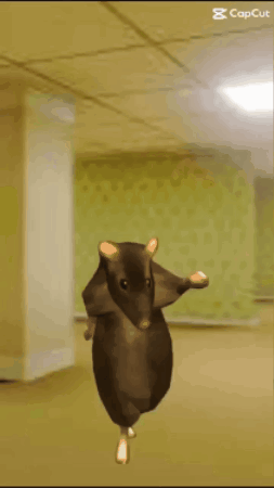 Hamster Dancing With Cop Cut Caption GIF