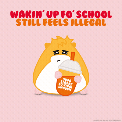 Hamster Holding Super Strong Survival Smoodie Cup GIF