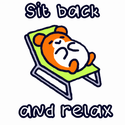 Hamster Laying In Chair Sit Back And Relax GIF