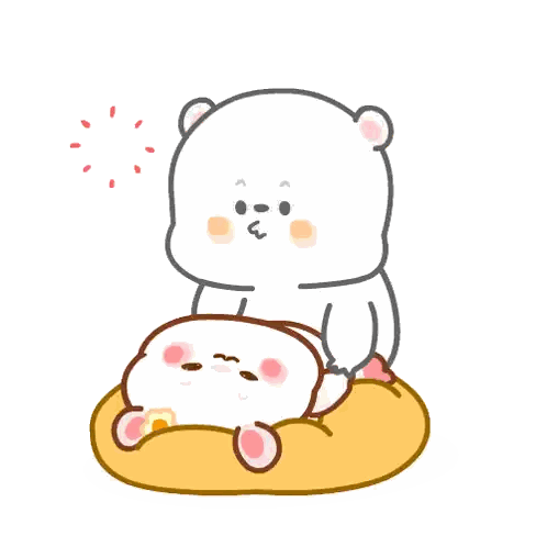 Hamster Lying On Pillow With Mua Sticker