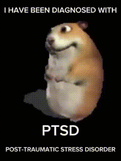 Hamster PTSD Post-Traumatic Stress Disorder GIF