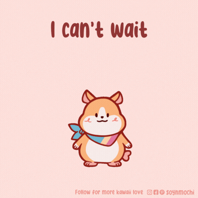 Hamster Saying I Can't Wait GIF