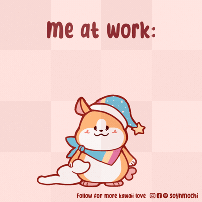 Hamster Saying Me At Work GIF