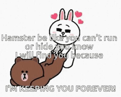 Hamster Saying You Can't Run Or Hide GIF