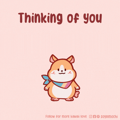 Hamster Thinking Of You GIF