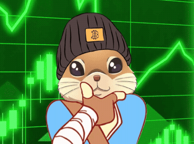 Hamster Wearing Beanie With Bitcoin Sticker GIF